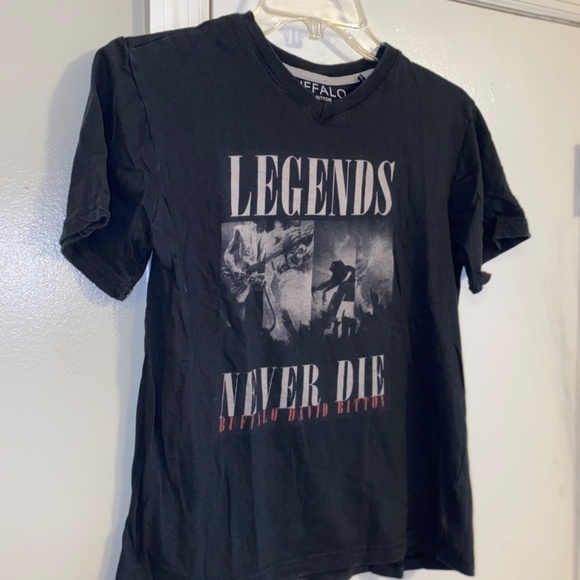 Buffalo David Bitton size large ladies V neck tshirt - Picture 2 of 4